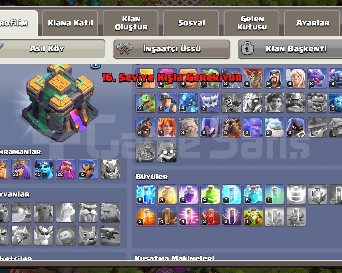 Clash of clans hesap