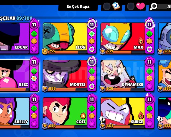Brawl stars dolu hesap