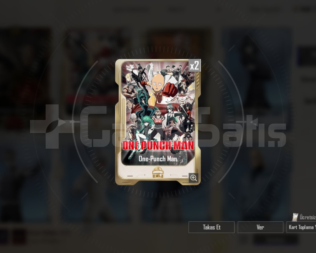 Pubg mobile one punch man kartı