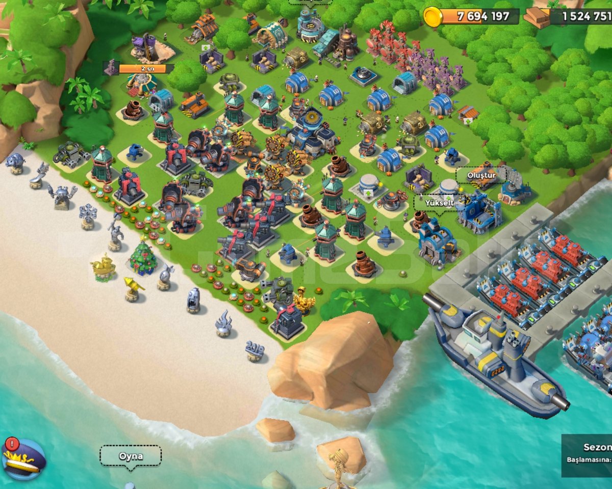Boom Beach SATILIK ACİL HESAP