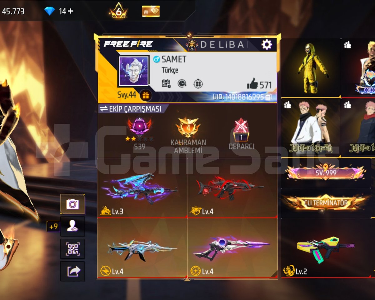 Acil satılık free fire hesap