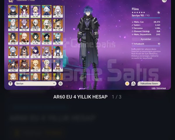 AR60 EU SERVER HESAP