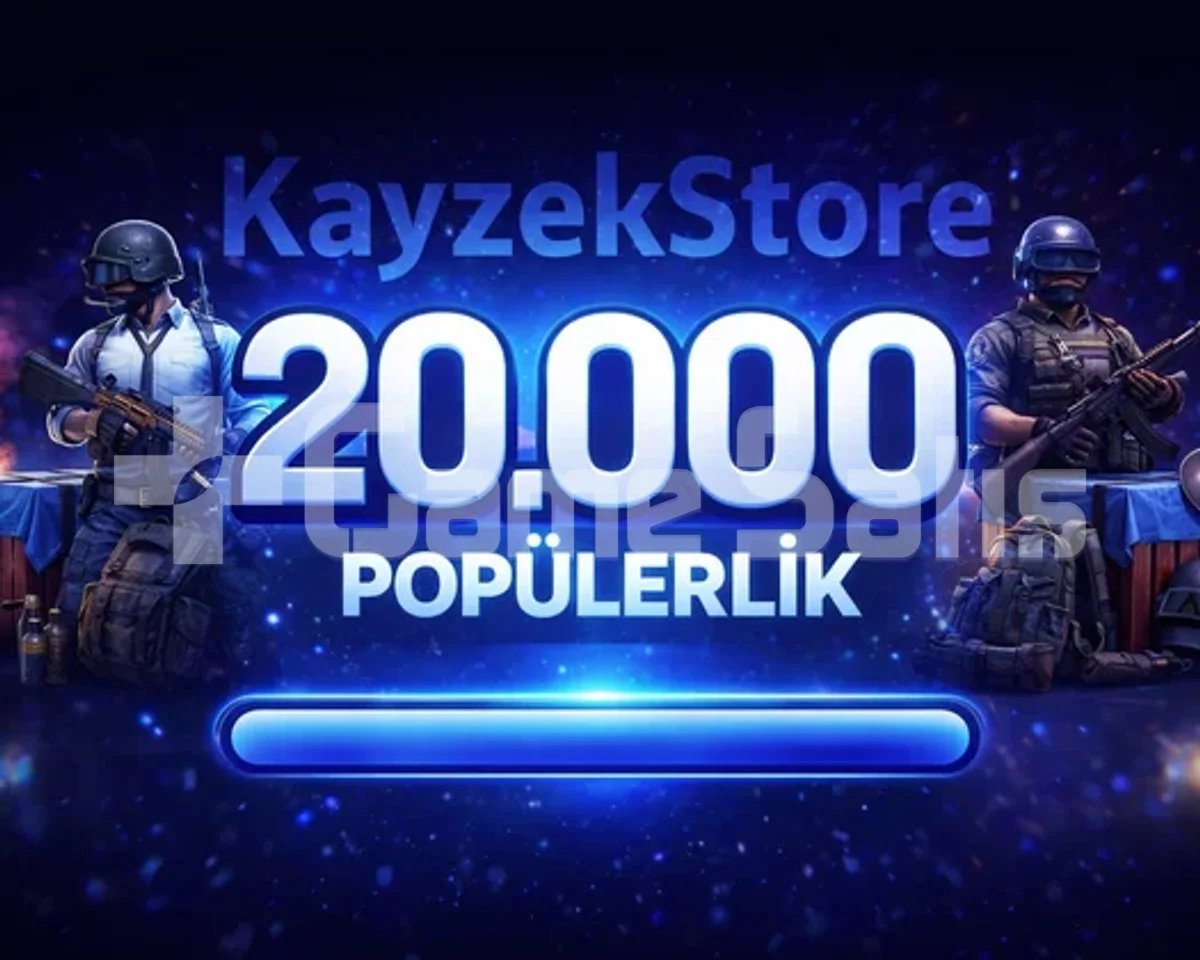 20.000 Popülerlik Sadece 120 TL