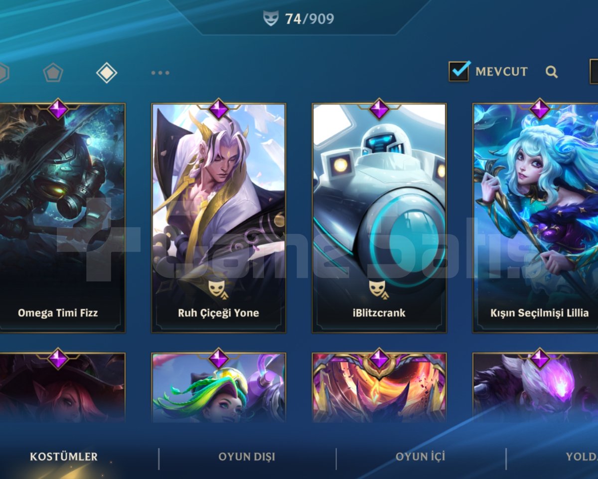 96 LVL 15K Koleksiyon 74 Kostüm