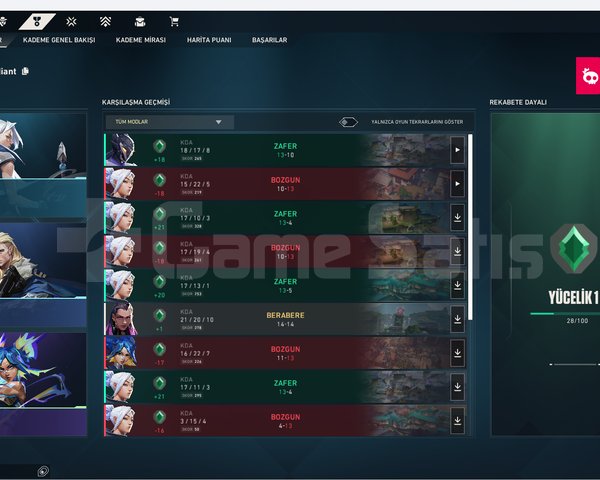 YÜKSEK MMR YÜCELİK 1 HESAP