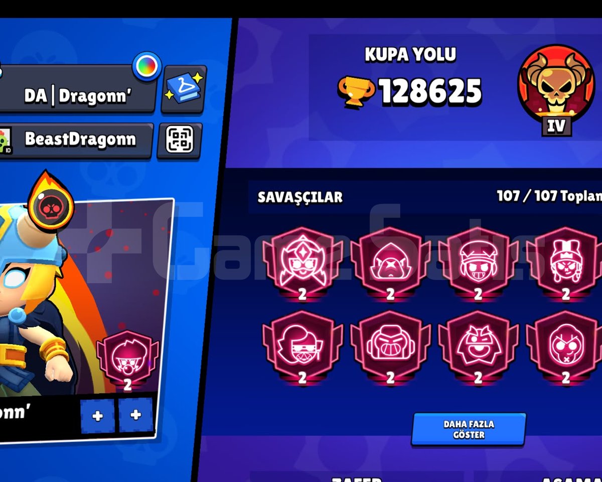 brawl stars 130k kupa full kostümlü
