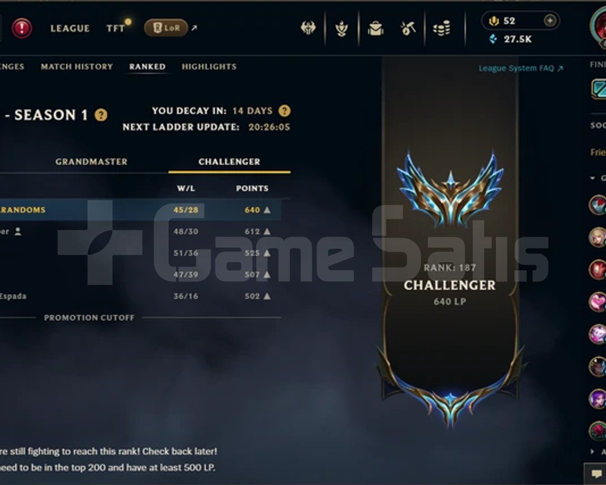 3 SERVER CHALLDAN BOST TR EUW EUNE