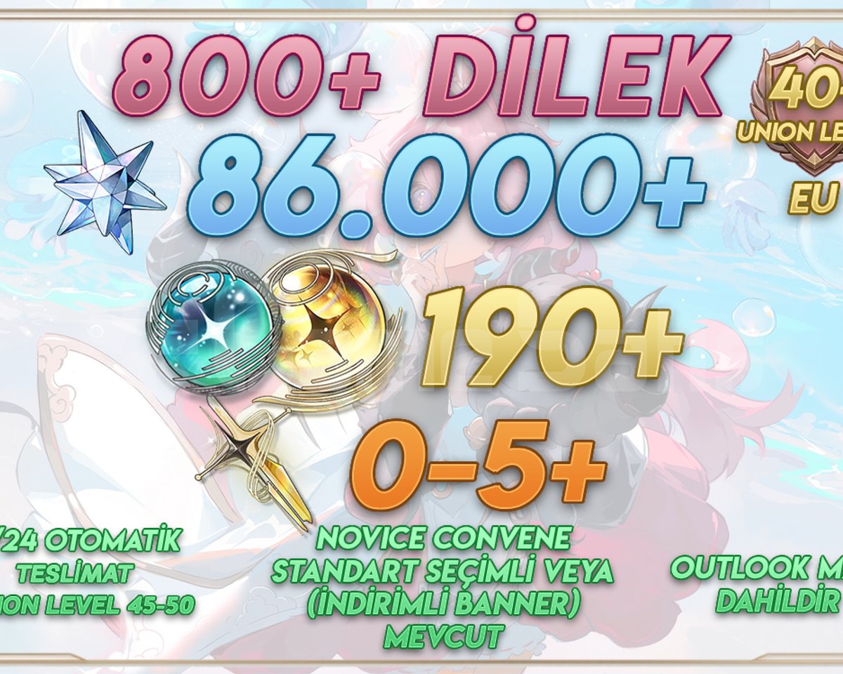 EU UL45+ | 86000+ Astrite + 190 Tides