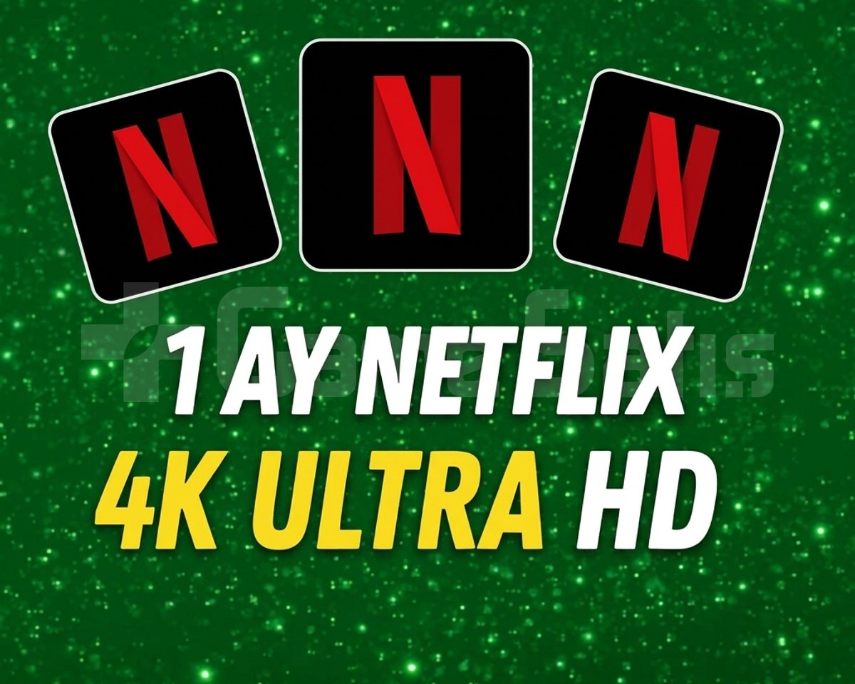 1 Ay Garantili - Netflix 4K Ultra HD