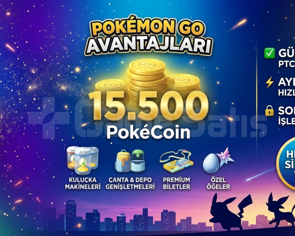15500 PokCoin  Hızlı ve Güvenli Teslim