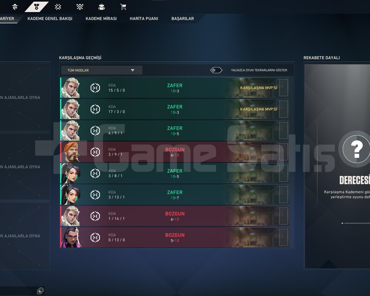 5 MAÇ ATILMAMIŞ FRESH 20 LEVEL!!