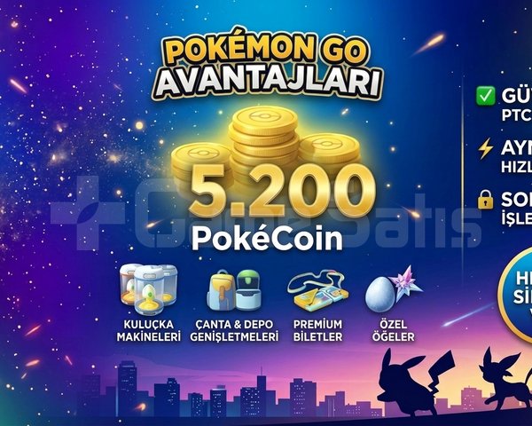 5200 PokCoin  Hızlı ve Güvenli Teslima
