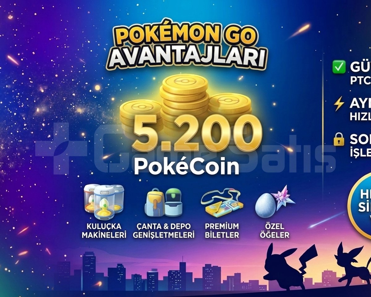 5200 PokCoin  Hızlı ve Güvenli Teslima