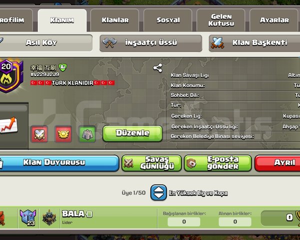 20 lvl çin klanı