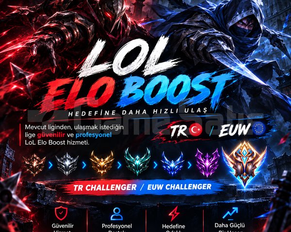 HER LİGDE HER ROLDE HER SERVER ELOBOOST