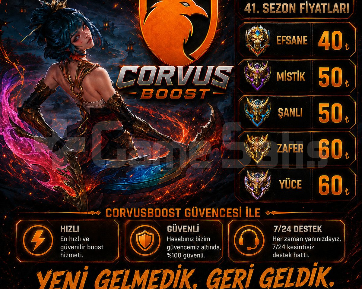 CorvusBoost | Mobile Legends Boost Hizme
