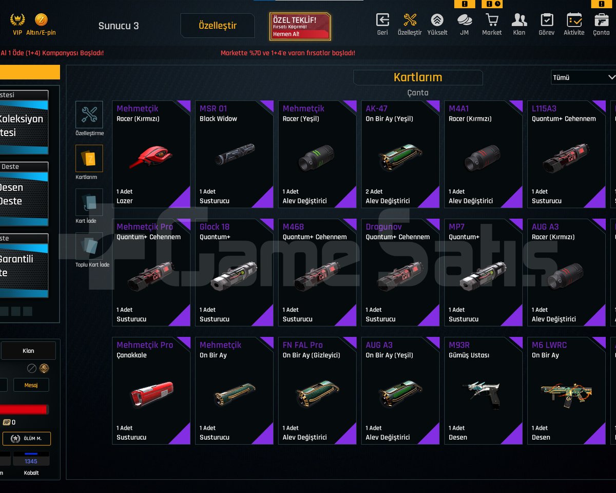 5 SINIRSIZ + EŞSİZ ELİT + 50K ZA HARCADI