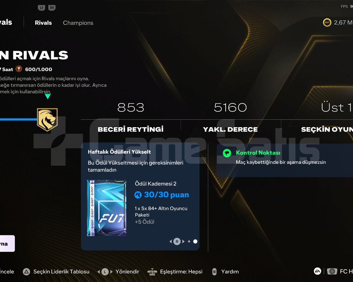 FC 27/PC RİVALS DİV 6dan ELITE BOOST