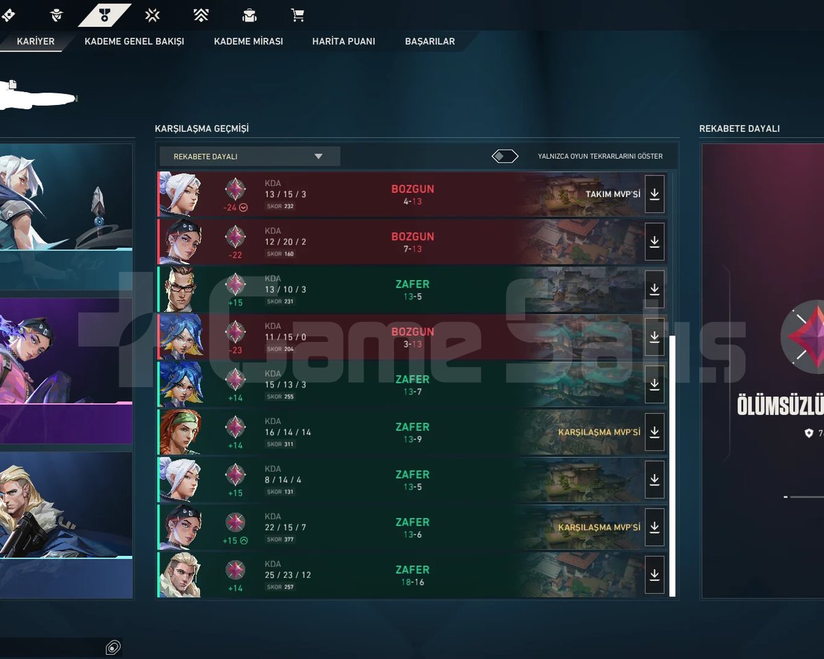 Valorant İmmortal Oyuncudan Elo Boost