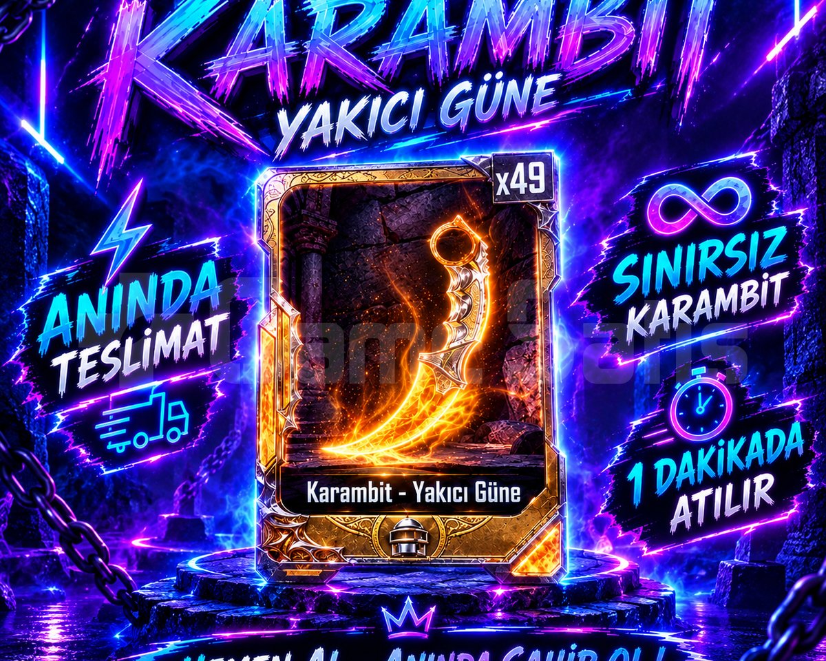 KARAMBİT 1 DAKİKADA TESLİM 1300+İŞLE