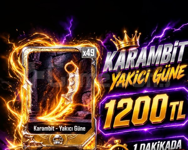 KARAMBİT 1 DAKİKADA TESLİM 1300+İŞLEM AN