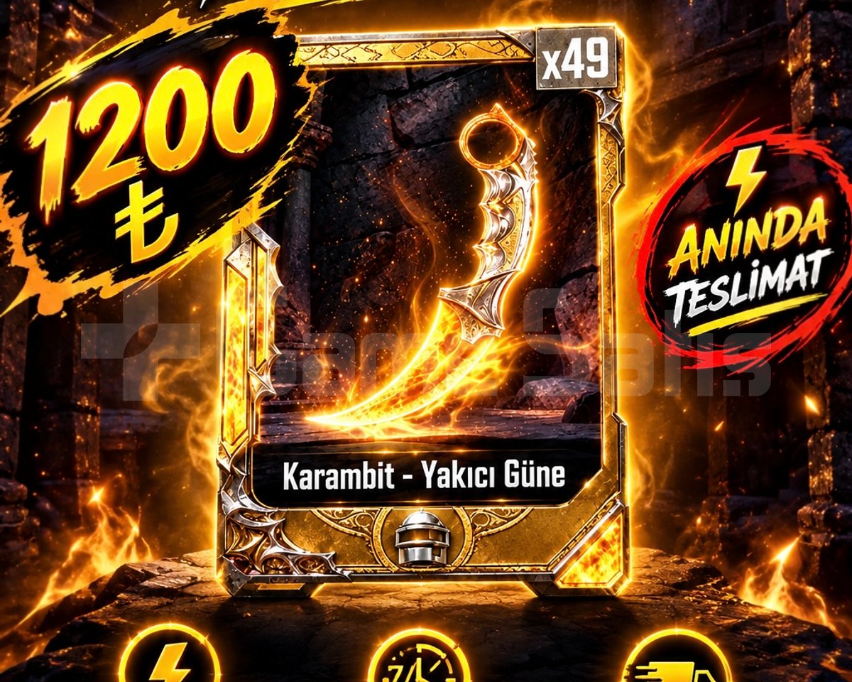 KARAMBİT 1 DAKİKADA TESLİM 1300+İŞLEM AN