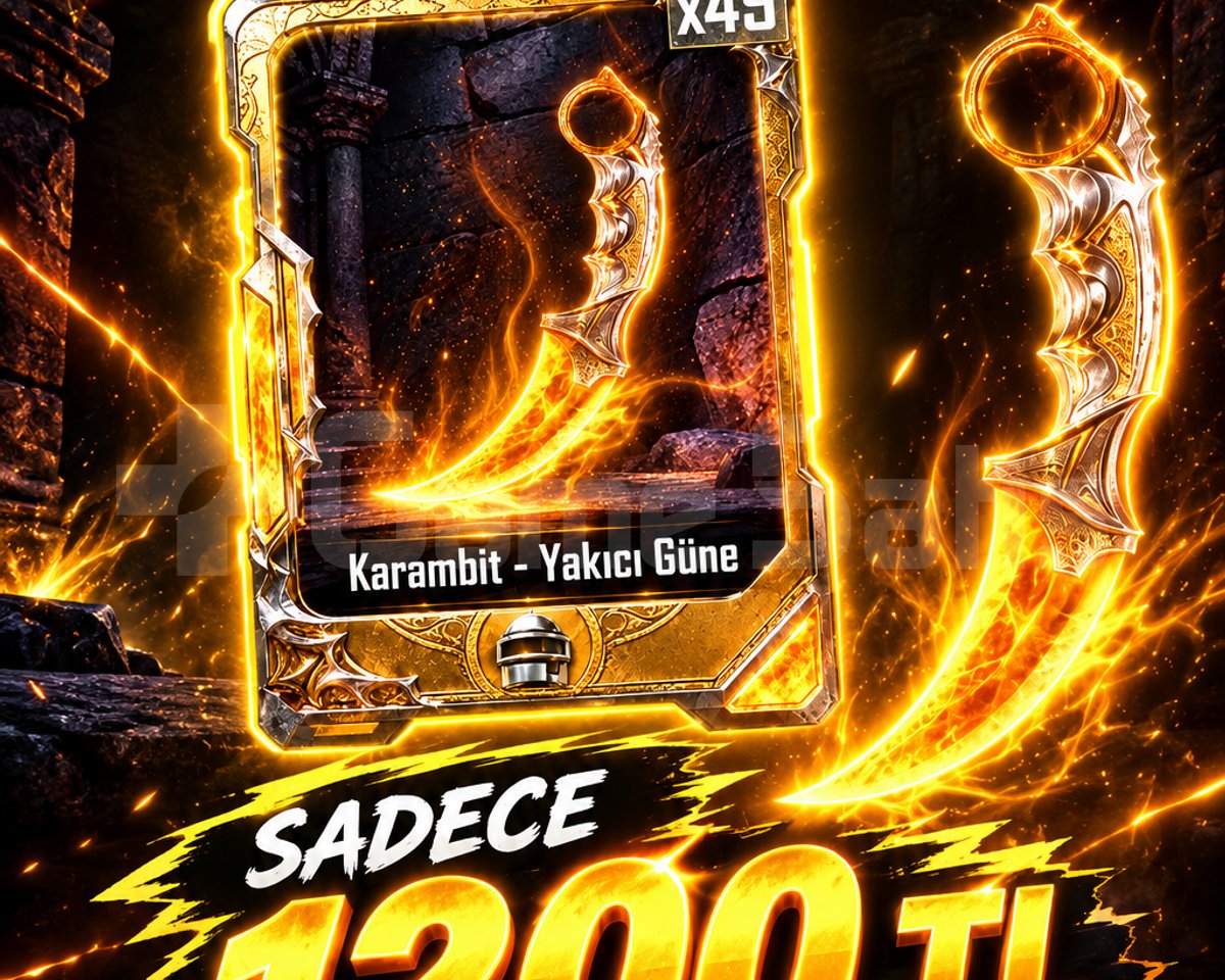KARAMBİT 1 DAKİKADA TESLİM 1300+İŞLEM AN