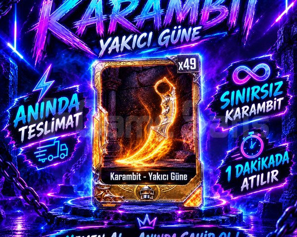 KARAMBİT 1 DAKİKADA TESLİM 1300+İŞLEM AN