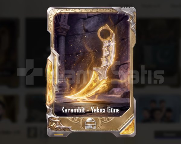 Karambit kartı anlık teslim