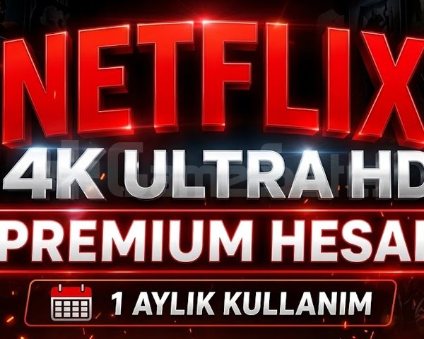 Netflix 4K Ultra HD Premium Hesap | 1 Ay