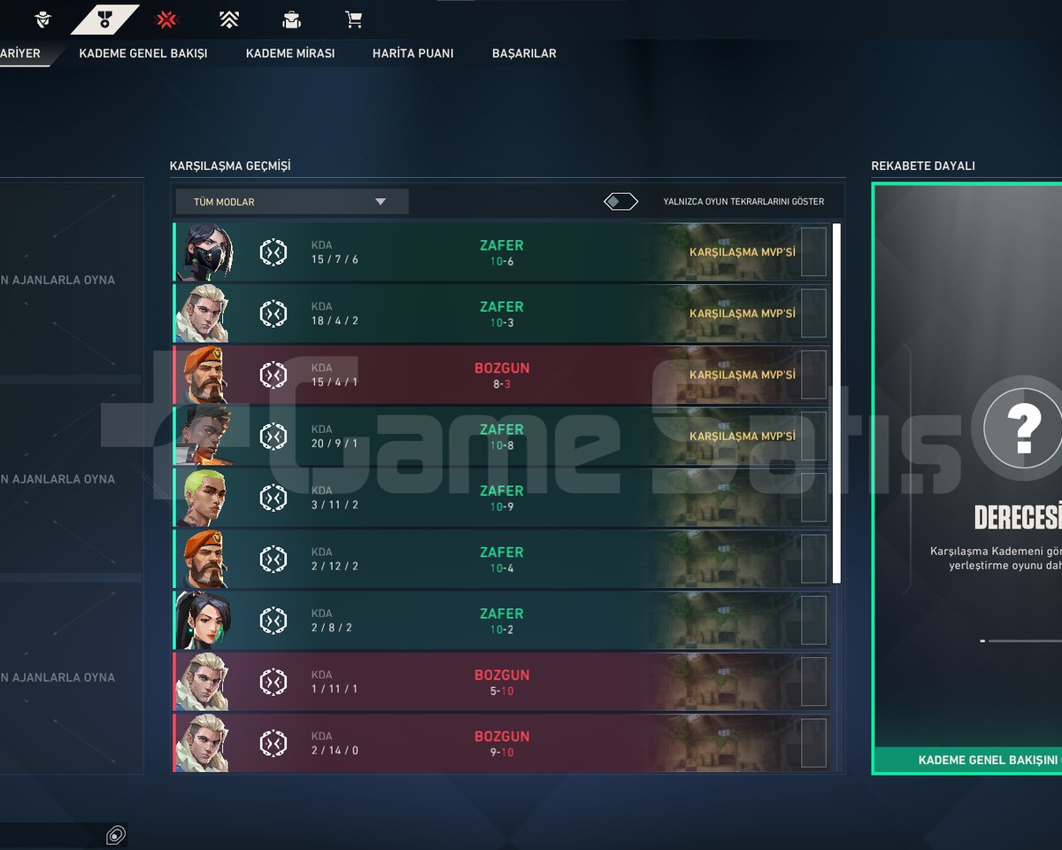 5 MAÇ ATILMAMIŞ 20 LEVEL RANKED HAZIR!!!