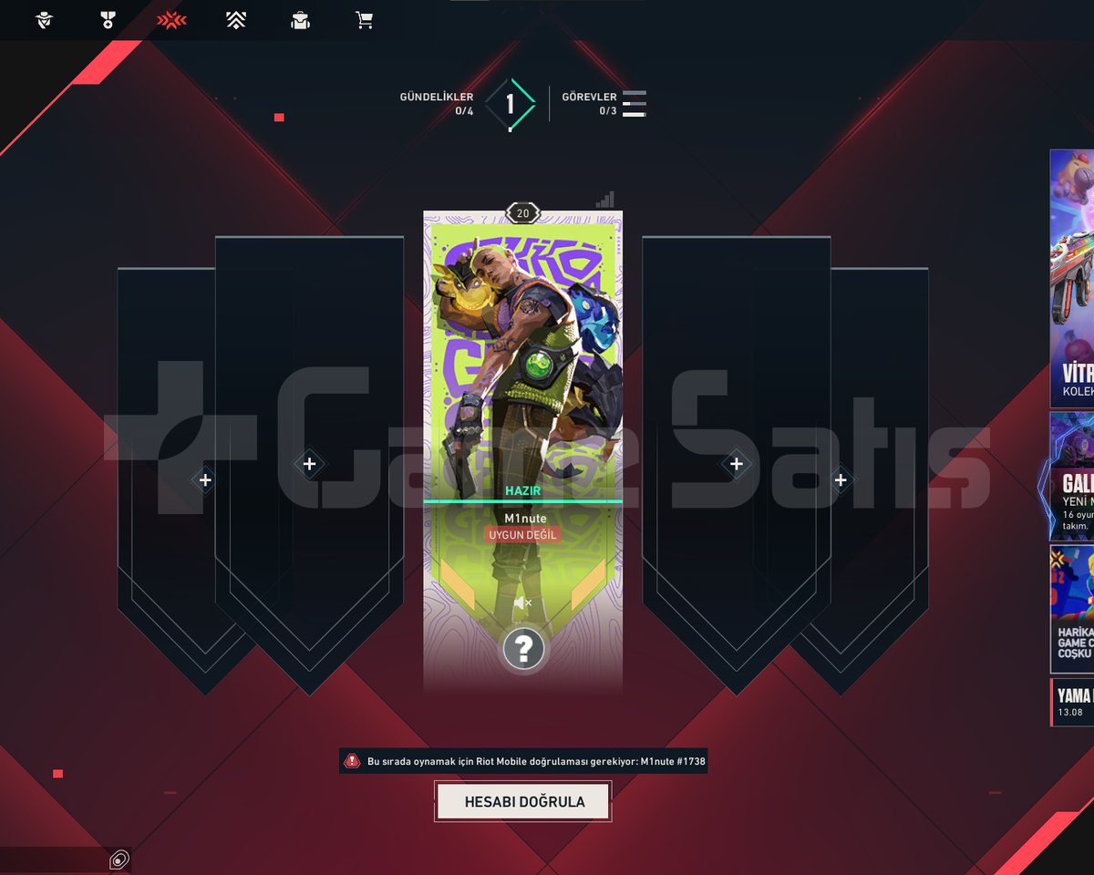 5 MAÇ ATILMAMIŞ 20 LEVEL RANKED HAZIR!!!