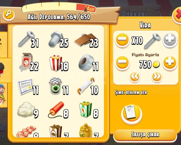 11 BANT, 25 CIVATA, 31 VİDA, 3 TOKMAK
