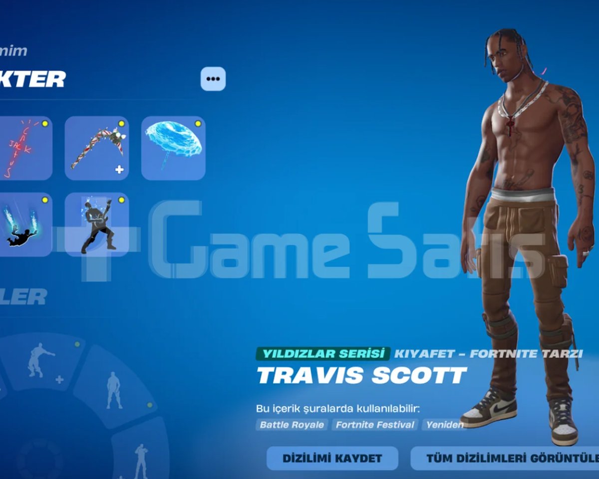 FORTNİTE TRAVIS SCOTT! olan GÜNLÜK KİRAL