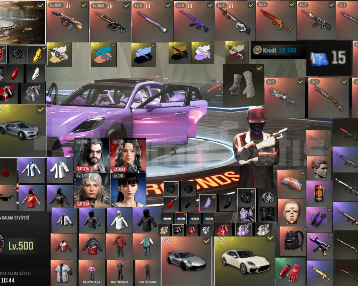 PGİ-12 GELİŞTİRİLEBİLİR-FULL HESAP PUBG