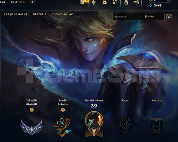 EUW / gümüş 3 / 30 HERO - 35 LEVEL