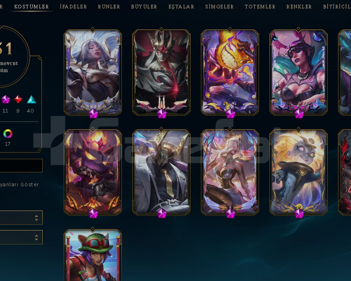 Acilinden Mainlemelik Satılık LOL Hesap