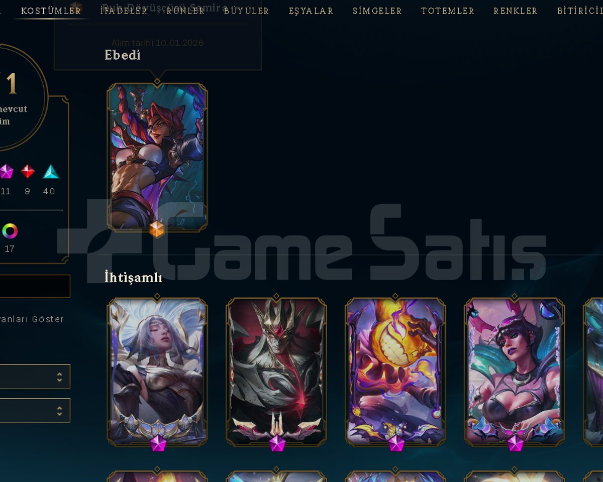 Acilinden Mainlemelik Satılık LOL Hesap