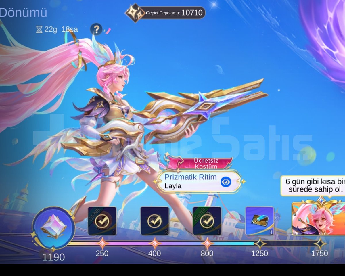 Mobile legends 2 Epic kostümlü hesap