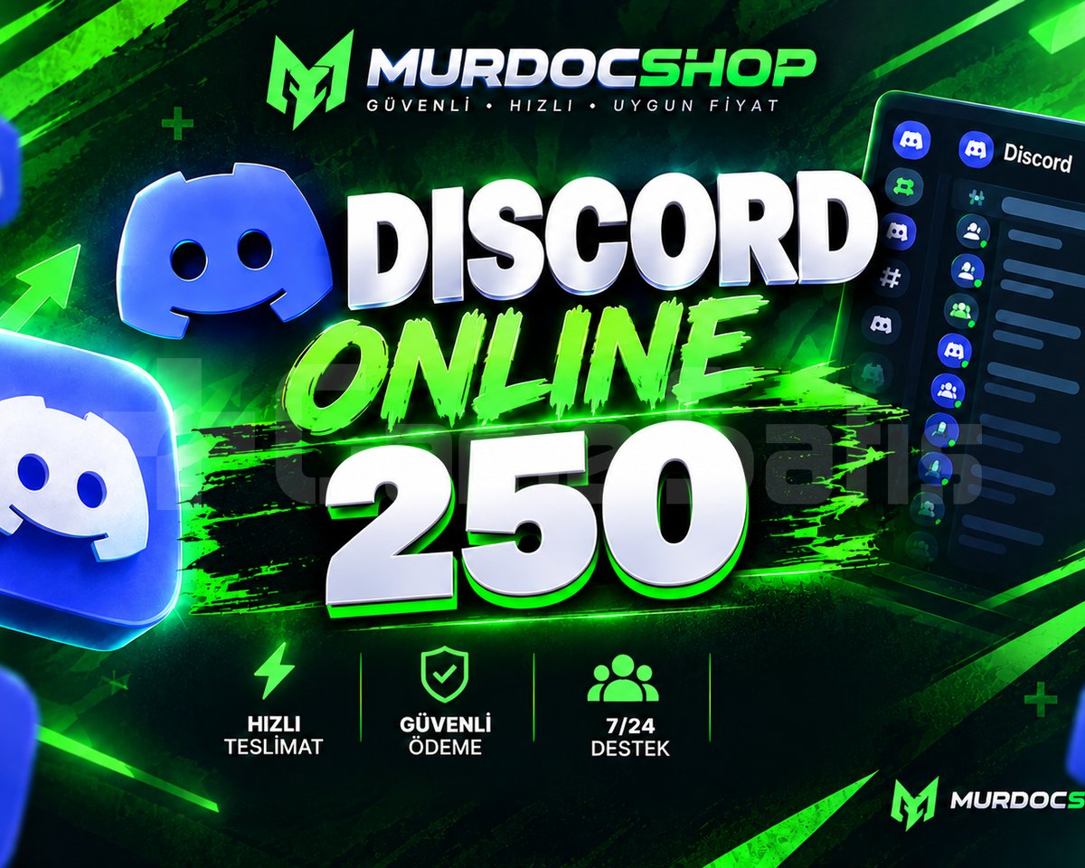 Discord 250 Online Üye Paketi