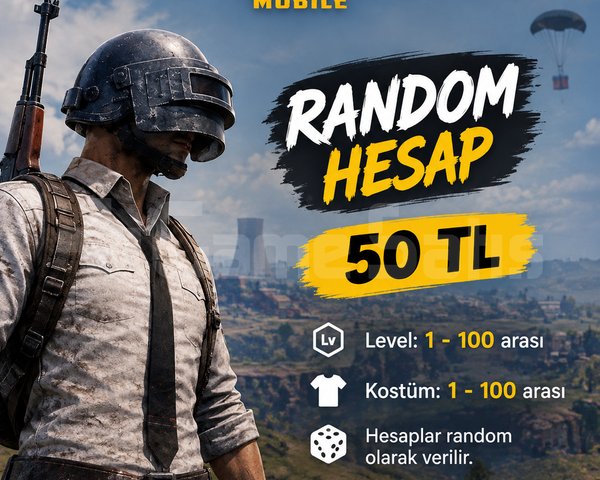 PUBG Mobile Random Hesap | 50 TL