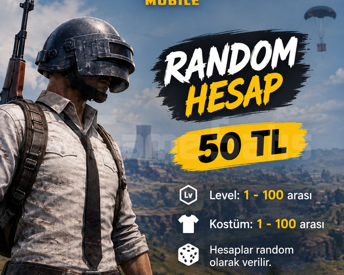 PUBG Mobile Random Hesap | 50 TL