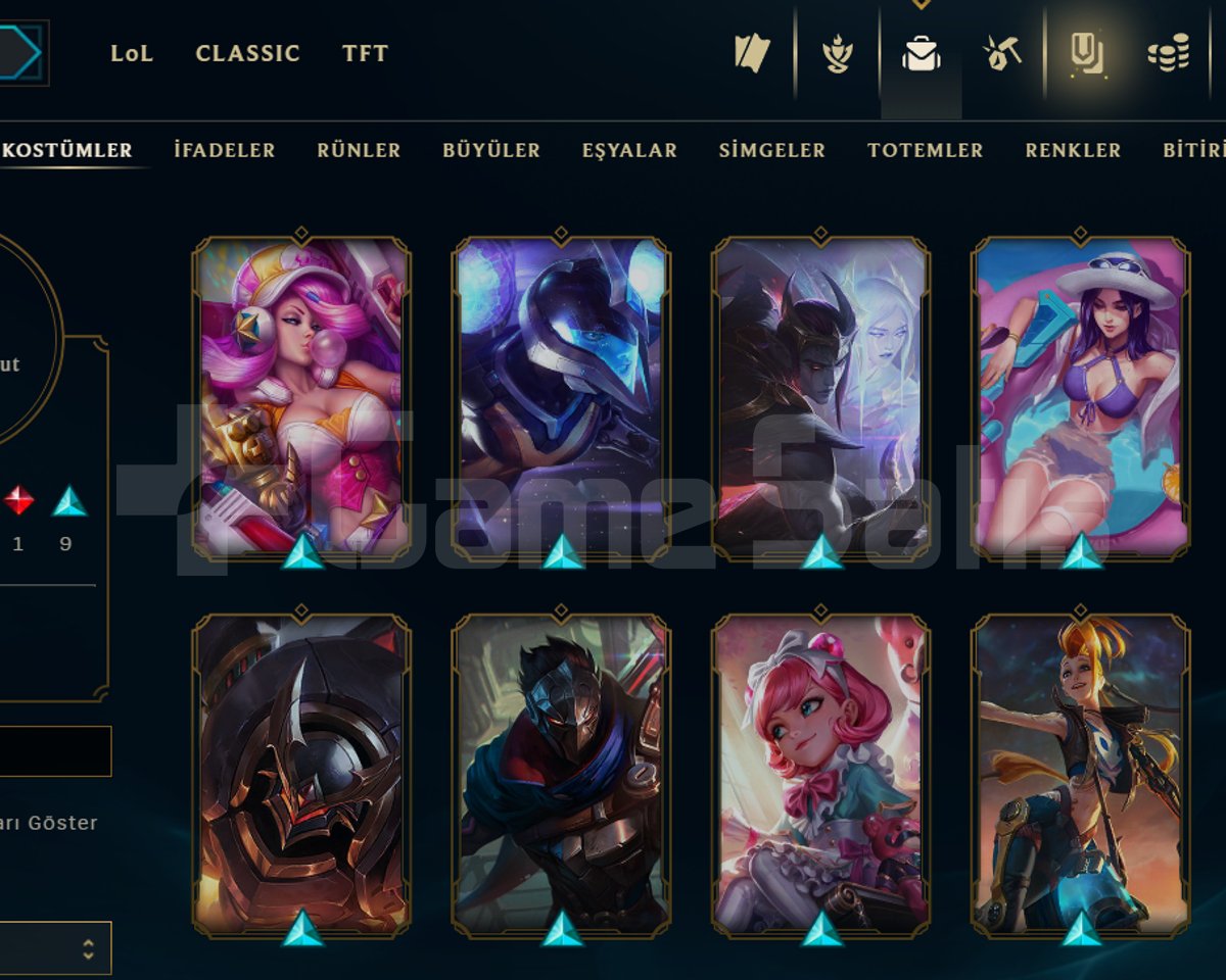 81 SKİN / 139 LVL / 121 HERO