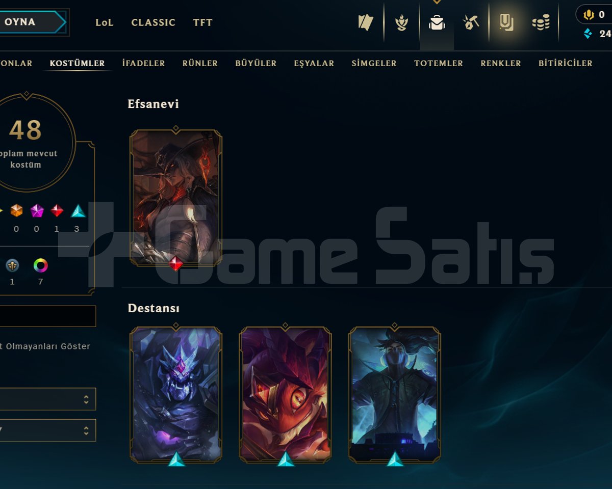 GOLD 4 / 7 SKİN / 51 HERO / 41 LVL