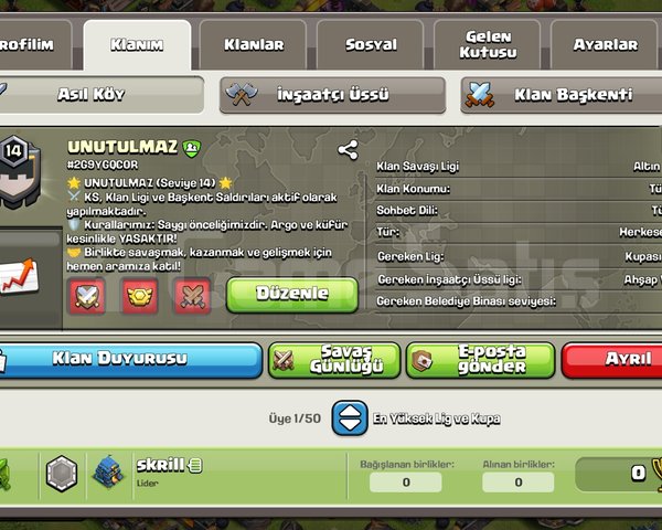 14 level uyguna klan