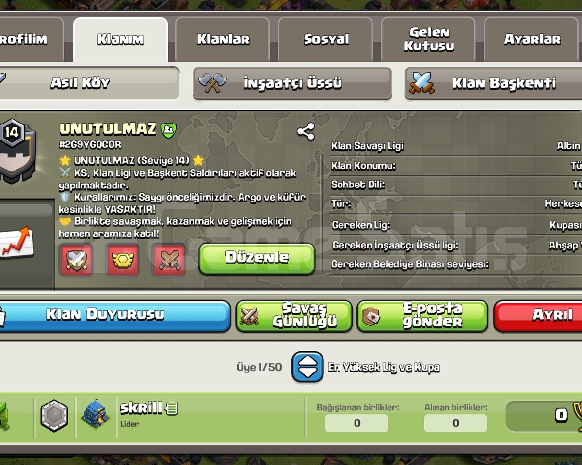 14 level uyguna klan