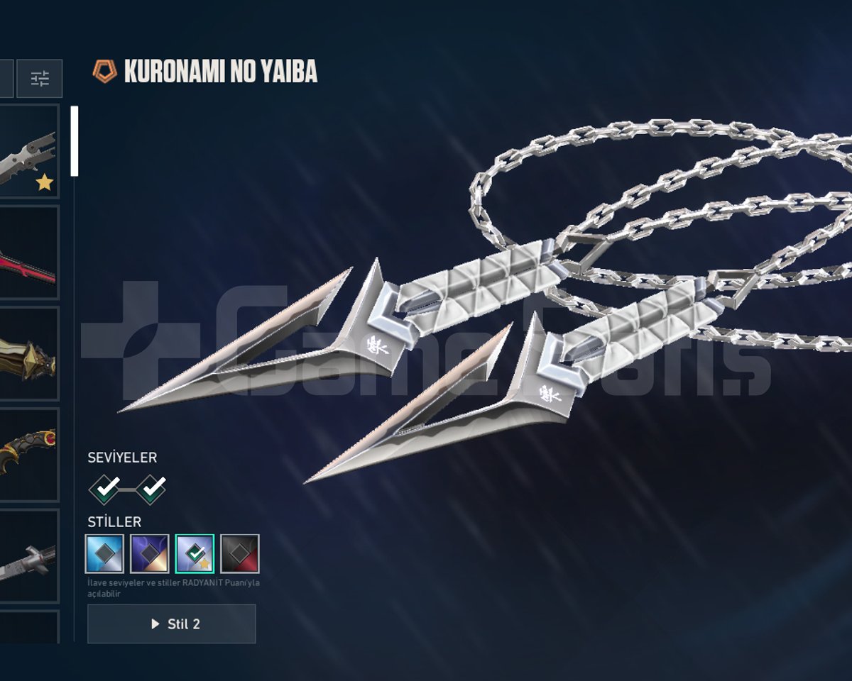 183 Level | Kuronami Vandal + 3 Bıçak