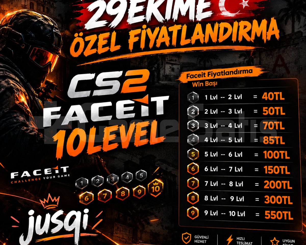 29Ekim e özel fiyatlar Cs2 boost