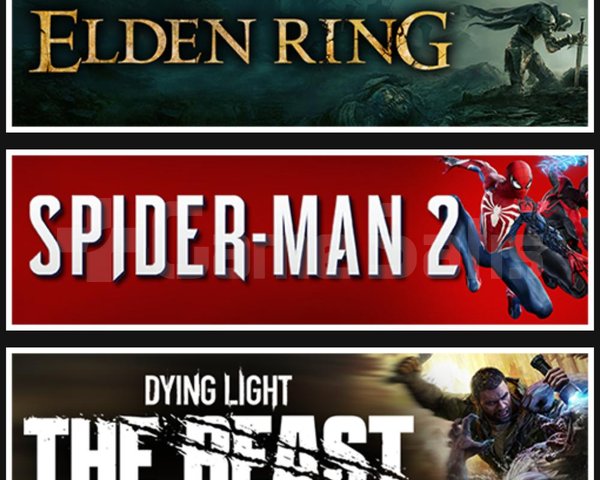 Elden Ring +Spider Man 2 +The Beast