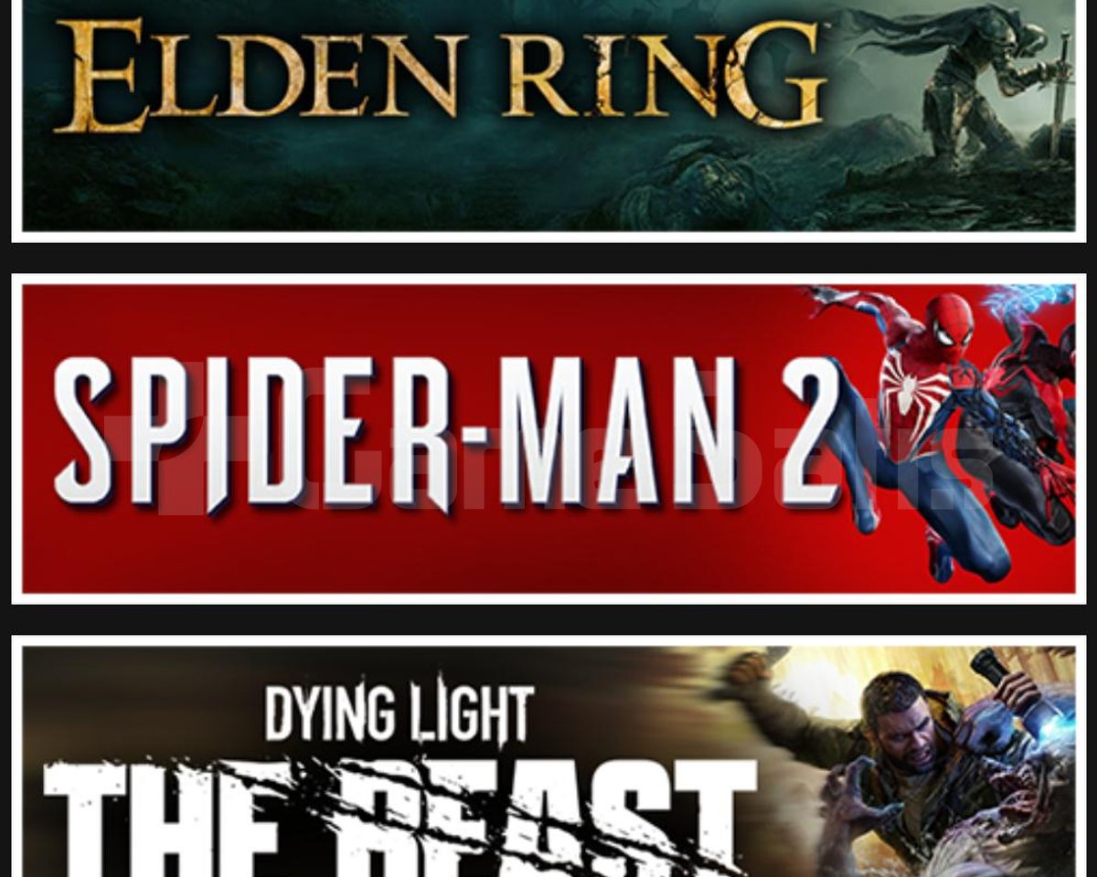 Elden Ring +Spider Man 2 +The Beast